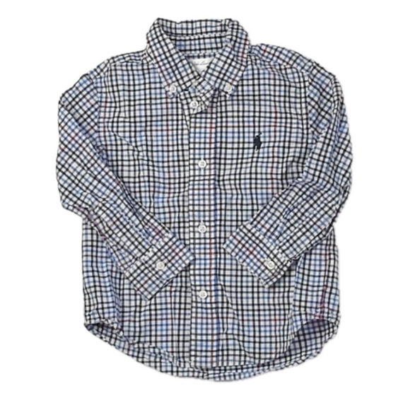 Ralph Lauren Other - Ralph Lauren Boys Blue | Red Plaid Button Down Long Sleeve size: 24 Months